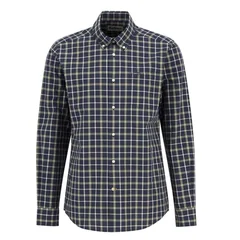 Barbour Bramham Checked Tailored Shirt - Navy - L