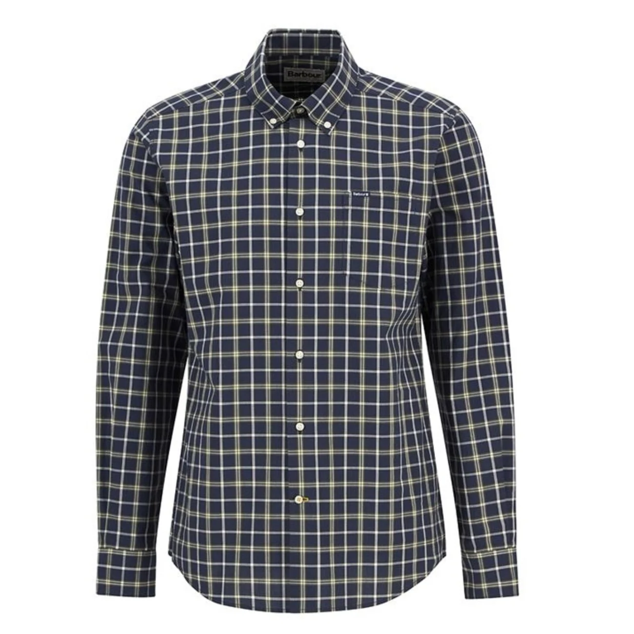 Barbour Bramham Checked Tailored Shirt - Navy - L