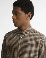 Barbour Finkle Tailored Gingham Shirt - Beige - XL