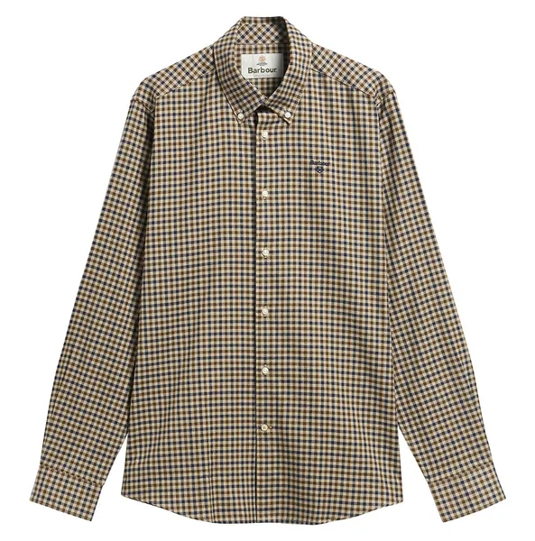 Barbour Finkle Tailored Gingham Shirt - Beige - XL