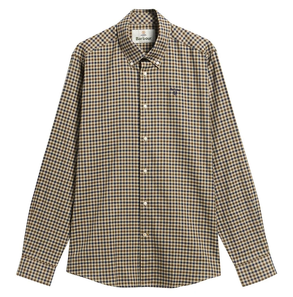 Barbour Finkle Tailored Gingham Shirt - Beige - XL