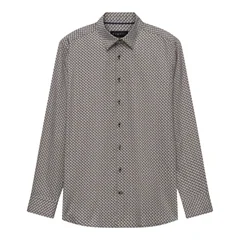 Bugatti Casual Long Sleeve Pattern Shirt - Green - XL