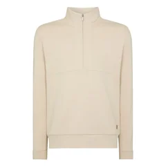Remus Uomo Half-Zip Jersey Sweatshirt - Beige - M