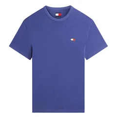 Tommy Jeans Badge Crew Neck T-Shirt - Storm Blue - L