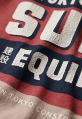 Superdry Ac Ringer Workwear Graphic Slim Fit T-shirt - Beige - S