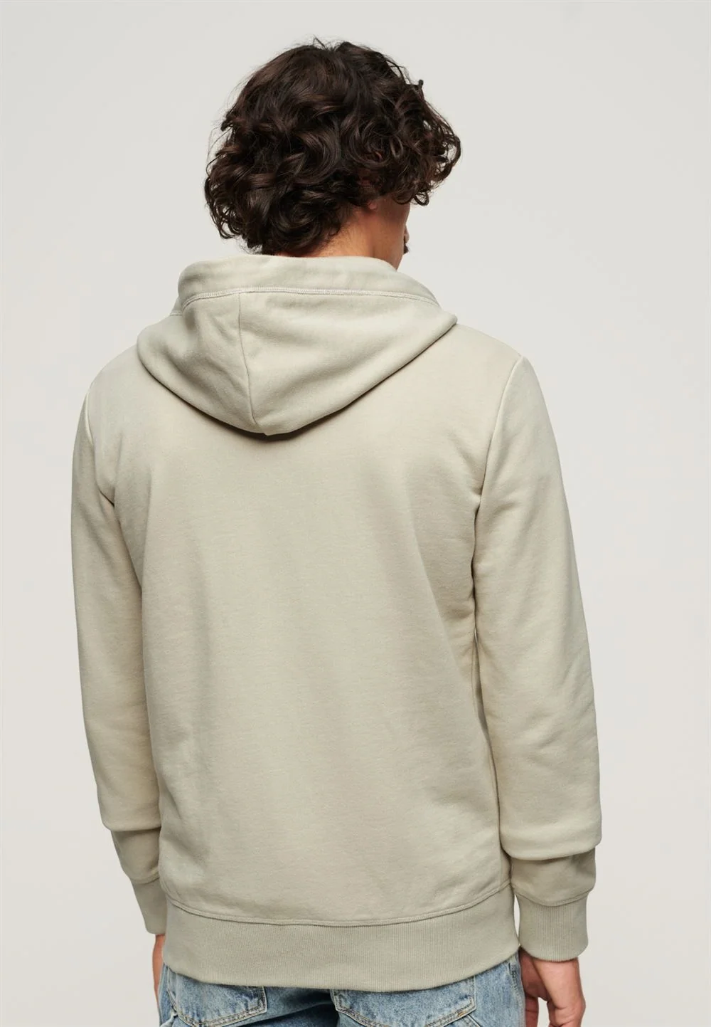 Superdry Essential Logo Zip Hoodie Ub - Beige - 2XL