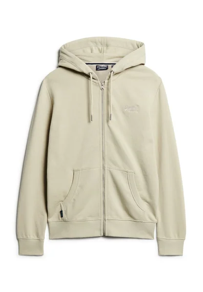 Superdry Essential Logo Zip Hoodie Ub - Beige - 2XL