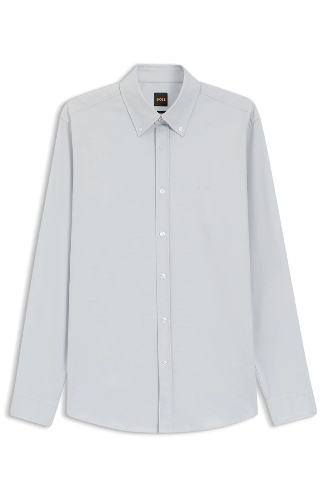 Boss Rickert_M Button Down Oxford Shirt - Grey - M
