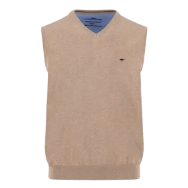 Fynch Hatton Slipover Superfine Sweater - Beige - XL