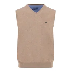 Fynch Hatton Slipover Superfine Sweater - Beige - XL