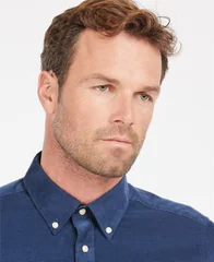 Barbour Ramsey Tailored Cord Shirt - Blue - M