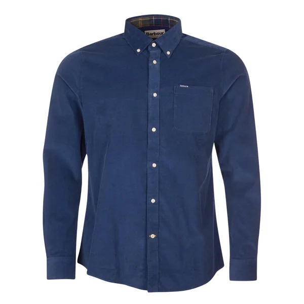 Barbour Ramsey Tailored Cord Shirt - Blue - M