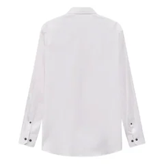 Bugatti Casual Long Sleeve Contrast Shirt - White - L