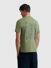 Farah Bulford Graphic T-Shirt - Rocket Green - S