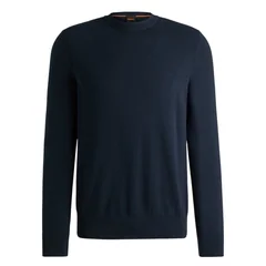 Boss Asac Sweatshirt with Embroidered Logo - Navy - XL