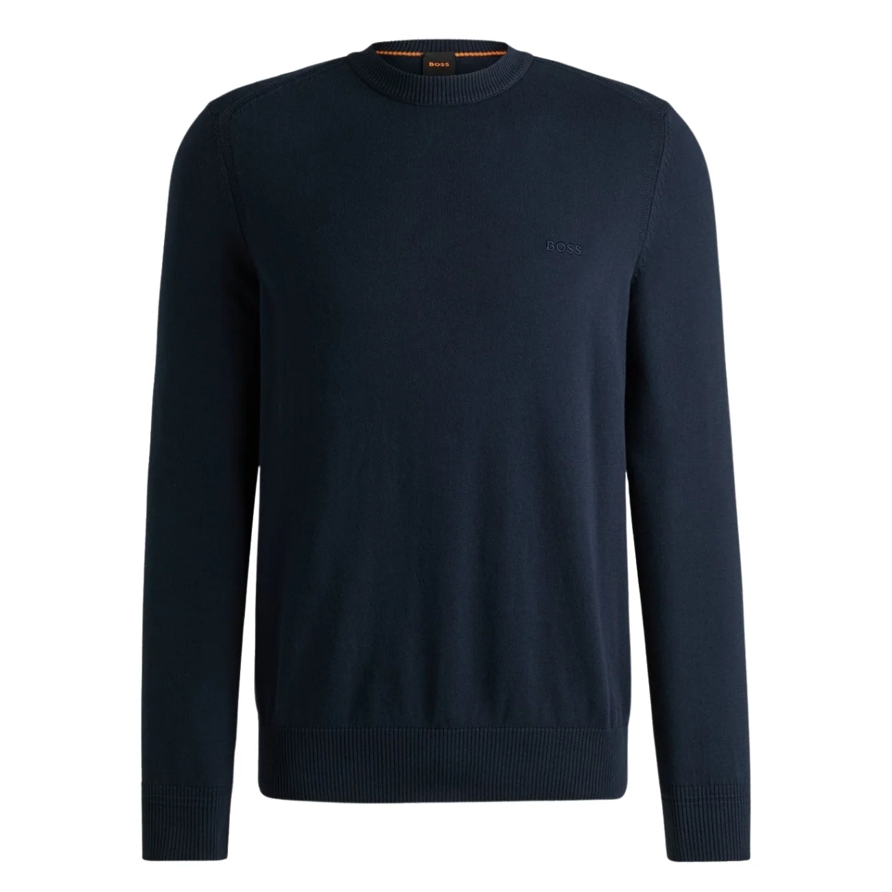 Boss Asac Sweatshirt with Embroidered Logo - Navy - XL