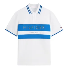 Tommy Hilfiger Ath Chest Branding Polo Shirt - White - M