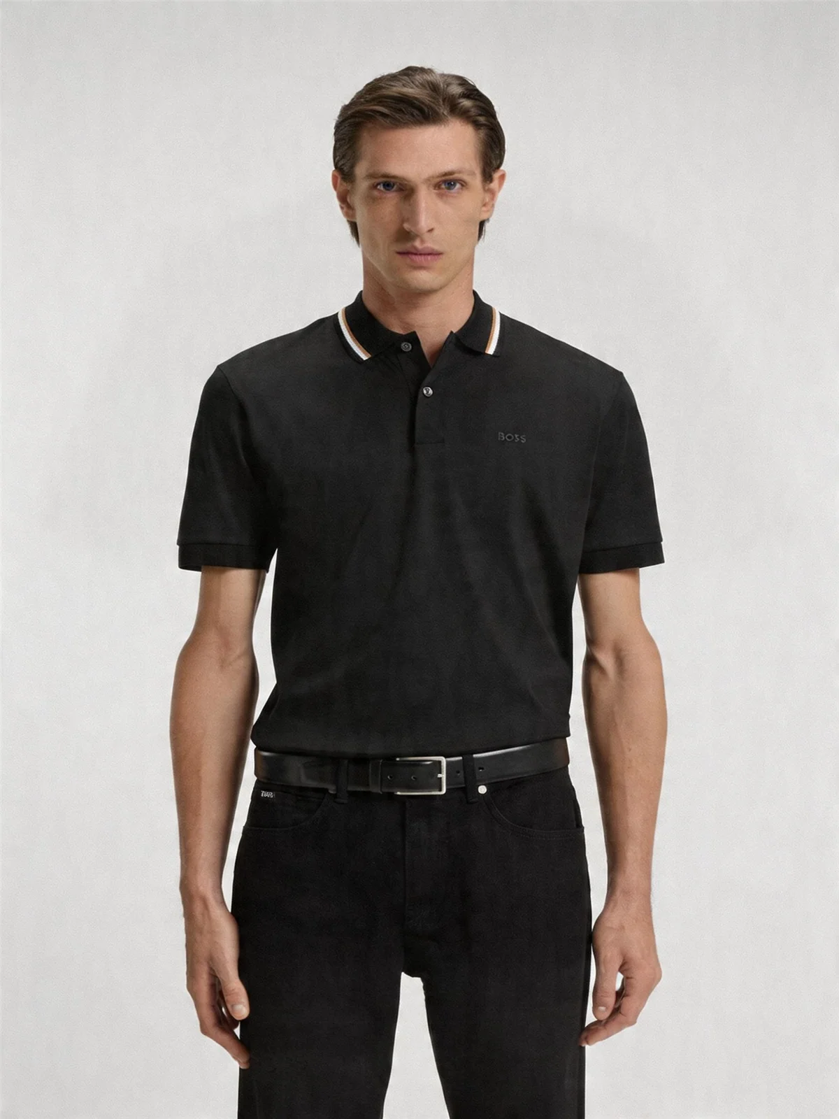 Boss BOSS Penrose Slim-fit Tipped Polo Shirt - Black - L