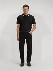 Boss BOSS Penrose Slim-fit Tipped Polo Shirt - Black - L