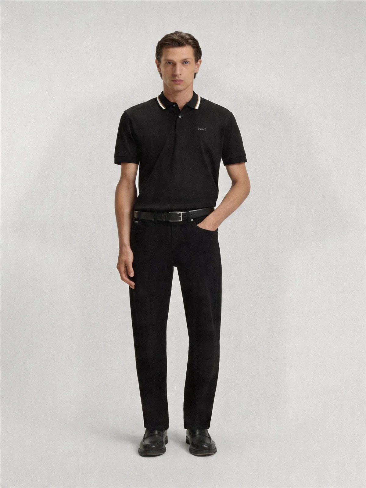 Boss BOSS Penrose Slim-fit Tipped Polo Shirt - Black - L