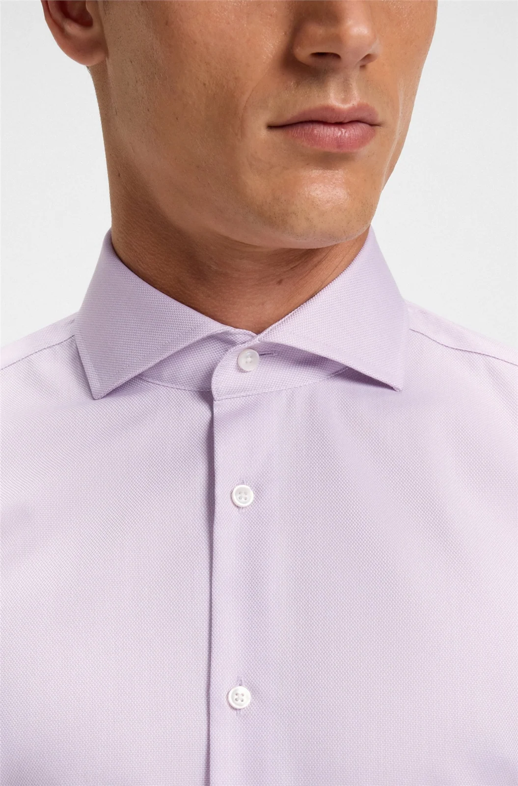 Boss H-Hank Slim-fit Wrinkle Rresistant Oxford Shirt - Pink - 2XL