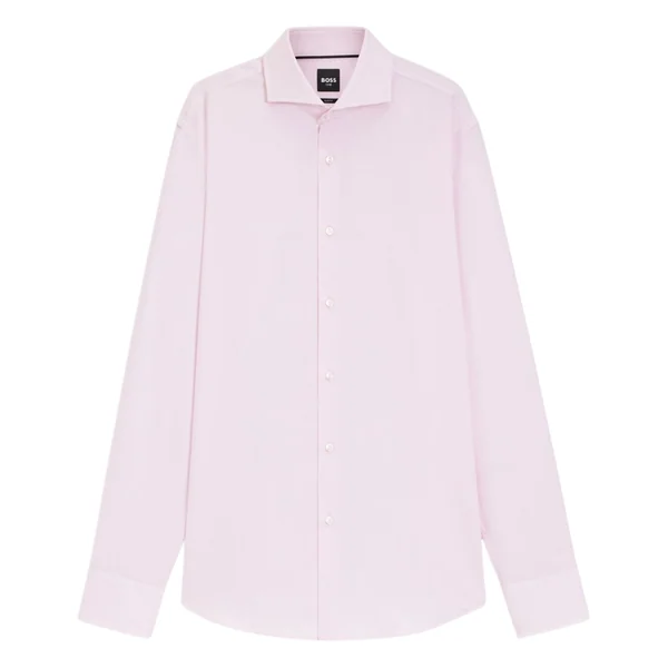 Boss H-Hank Slim-fit Wrinkle Rresistant Oxford Shirt - Pink - 2XL