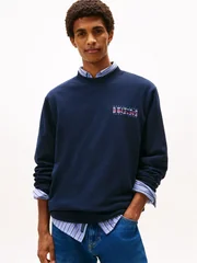 Tommy Jeans 1985 DNA Crew Neck Sweatshirt - Navy - L