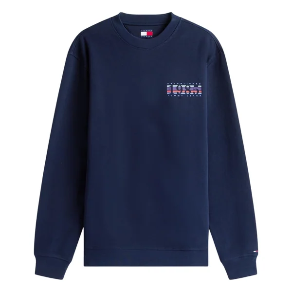 Tommy Jeans 1985 DNA Crew Neck Sweatshirt - Navy - L