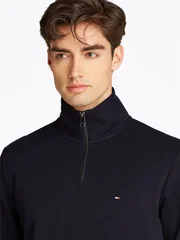 Tommy Hilfiger Essential Intechno 1/4 Zip Sweatshirt - Navy - XL