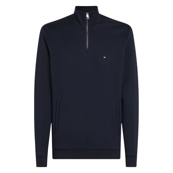 Tommy Hilfiger Essential Intechno 1/4 Zip Sweatshirt - Navy - XL