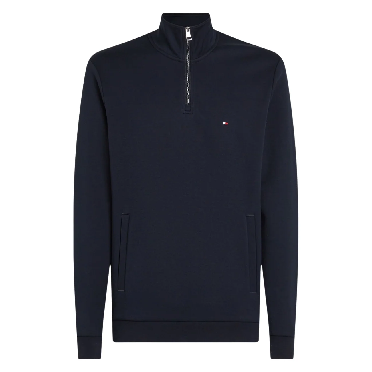 Tommy Hilfiger Essential Intechno 1/4 Zip Sweatshirt - Navy - XL