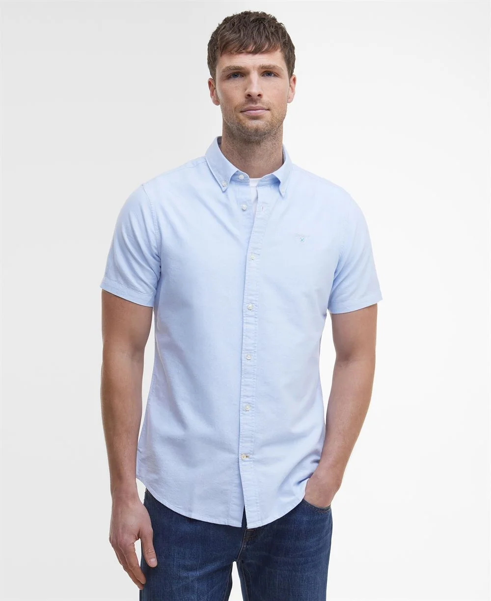 Barbour Oxtown Oxford Ss Tailored Shirt - Blue - M