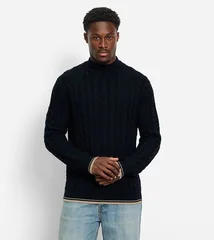 Olymp Roll Neck Sweater - Navy - L