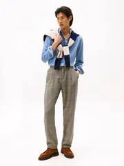 Tommy Hilfiger Flag Embroidery Corduroy Shirt - Blue - XL
