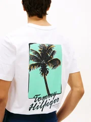 Tommy Hilfiger Palm Photo Print T-shirt - White - XL