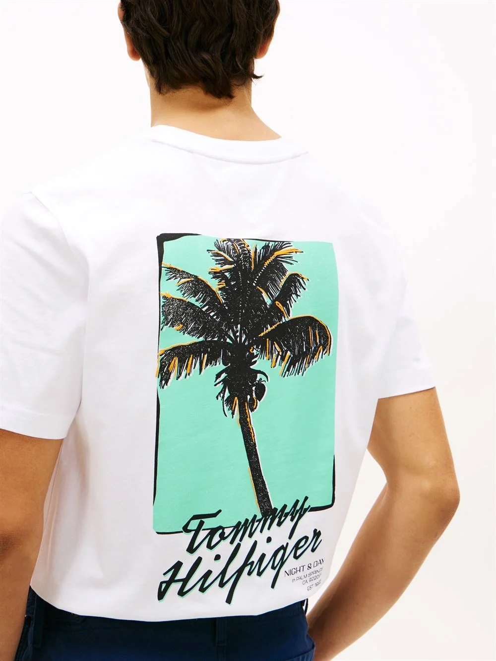 Tommy Hilfiger Palm Photo Print T-shirt - White - XL