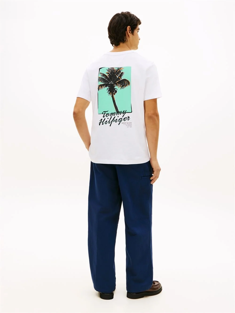 Tommy Hilfiger Palm Photo Print T-shirt - White - XL