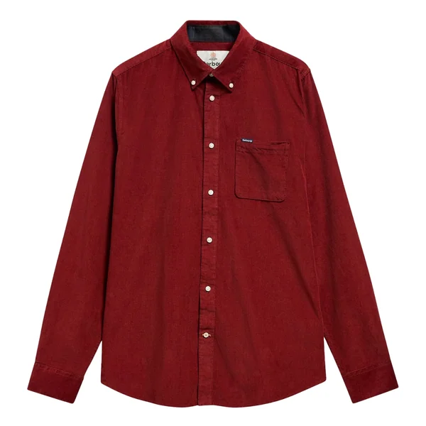 Barbour Ramsey Tailored Cord Shirt - Brown - XL