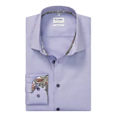 Olymp Solid Colour Buisness Shirt - Purple - 17