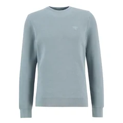 Barbour Essential Honeycomb Crew Neck Sweater - Blue - XL