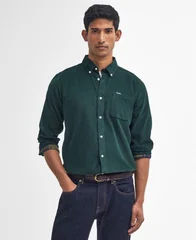 Barbour Ramsey Tailored Cord Shirt - Green - L