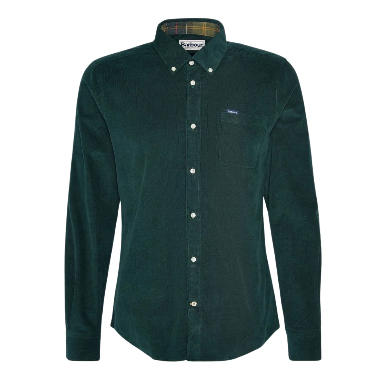 Barbour Ramsey Tailored Cord Shirt - Green - L