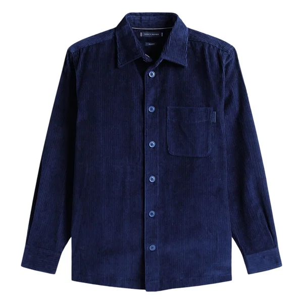 Tommy Hilfiger Relaxed Corduroy Overshirt - Navy - XL