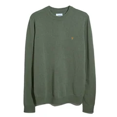 Farah Maidstone Crew Neck Sweater - Green - XL