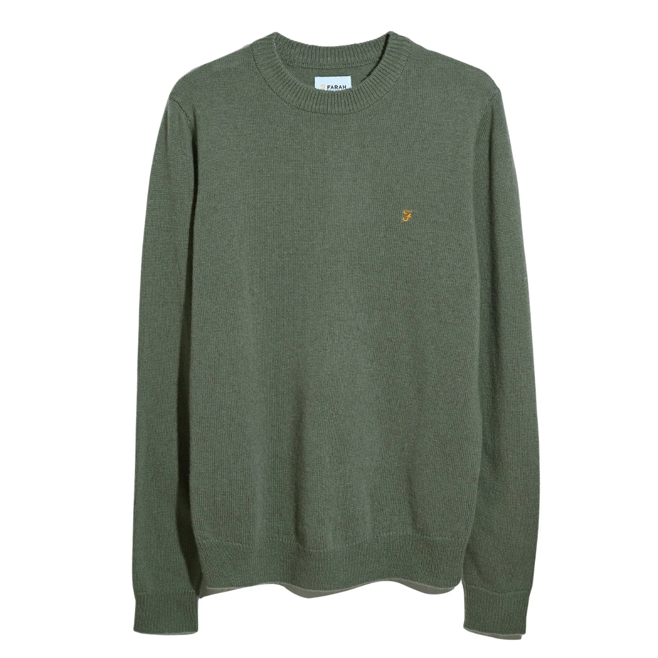 Farah Maidstone Crew Neck Sweater - Green - XL