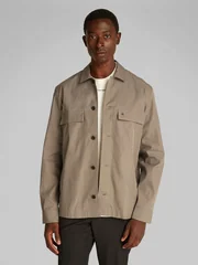 Calvin Klein Cotton Blend Overshit - Grey - S