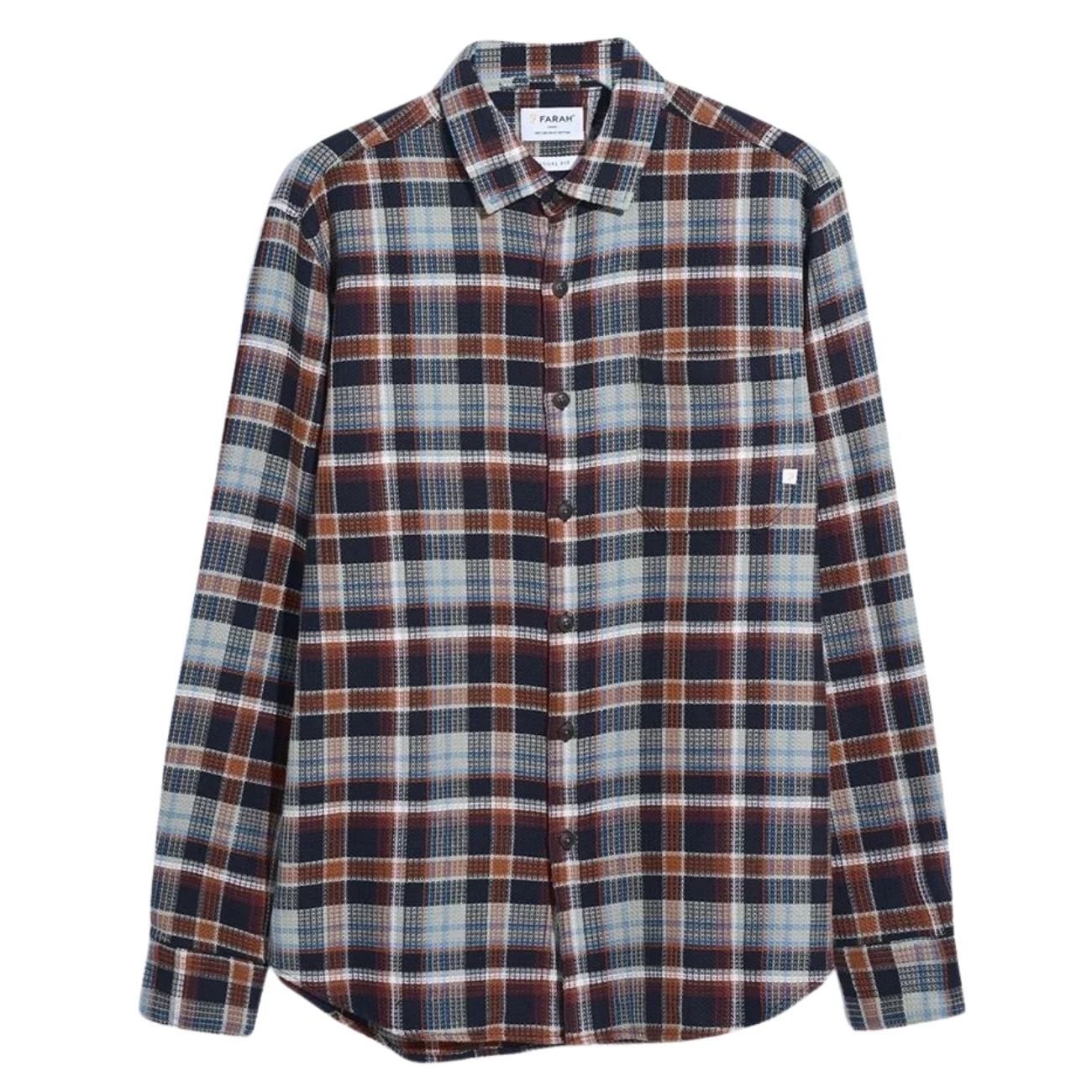 Farah Jerome Check Shirt - Black - XS