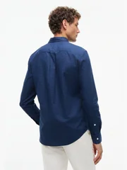 Tommy Hilfiger Dobby Structure Regular Fit Shirt - Navy - 2XL