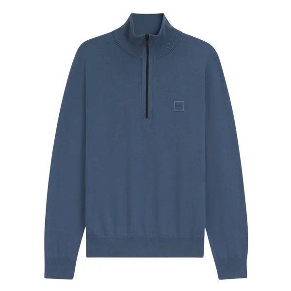 Boss Kanobix_S Zip-neck Sweater- Blue - XL