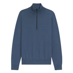 Boss Kanobix_S Zip-neck Sweater- Blue - XL